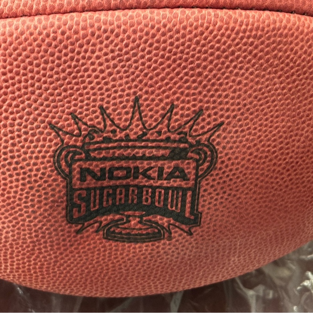 Wilson football from the 2003 Nokia Sugar Bowl